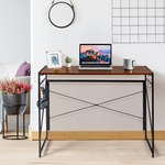 100 x 50 x 75 cm Klaptafel met 6 Haken en Metalen Frame Inklapbaar Bureau Computertafel Laptoptafel Werktafel Draagvermogen 115 kg