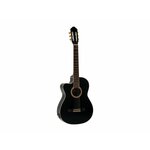 DIMAVERY CN-600L Classical Guitar, black