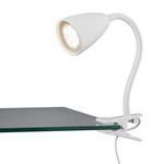 LeuchtenDirekt Podgy 13073-55 LED-klemlamp 2 W Koud-wit Grijs