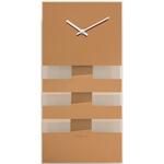 NeXtime klok 2855co bold stripes, 38x19 cm, wall, copper
