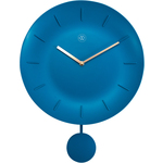 Karlsson Wandklok uil Pendulum - Blauw