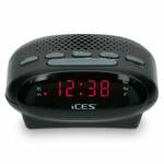Ices ICR-230-1 - FM Wekkerradio, 1,8" LED display - zwart