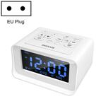 LED digitale slaapkamer wekker met USB opladen poort klok radio temperatuur elektronische platformklok specificatie: EU-plug