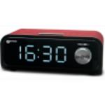 Lenco CR-520SI - Wekkerradio met USB-ingang - Dubbel alarm - Zilver