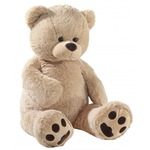 Grote pluche knuffelberen beige 100 cm