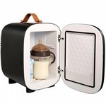 VEVOR 10 L / 12 blikjes minikoelkast, 2 in 1 kleine koelkast Koel- en verwarmingsfunctie, slot Compacte drankkoelkast 9V DC / 220V AC voor kantoor en slaapzaal Drank Cosmetisch wit