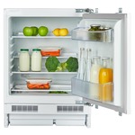 Single keuken Wit 150 cm incl. rvs spoelbak, koelkast en e-kookplaat en afzuigkap HRG-7400
