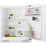 Single keuken Wit 150 cm incl. rvs spoelbak, koelkast en e-kookplaat en afzuigkap HRG-7400