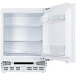 Single keuken Wit 150 cm incl. rvs spoelbak, koelkast en e-kookplaat en afzuigkap HRG-7400