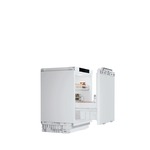 Single keuken Wit 150 cm incl. rvs spoelbak, koelkast en e-kookplaat en afzuigkap HRG-7400
