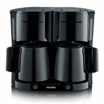 Severin KA 4845 TYPE SWITCH Koffiezetapparaat RVS, Zwart Capaciteit koppen: 8 Met thermoskan
