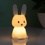 Clayre & Eef Tafellamp Konijn 12x24x41 cm Goudkleurig Kunststof Bureaulamp Goudkleurig Bureaulamp