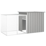 Konijnenhok 200x91x100 cm gegalvaniseerd staal antracietkleurig