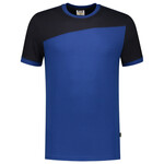 Tricorp 102006 T-shirt bicolor Naden - marine blauw/koningsblauw - maat M