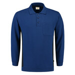 Tricorp polosweater Bi-Color - Workwear - 302001 - marine blauw/koningsblauw - maat XL
