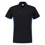 Tricorp Workwear 202002 Bi-color unisex poloshirt Marine blauw Koningsblauw M