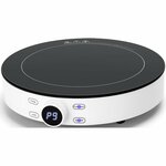 Inductie Kookplaat - Aigi Firany - 2000 Watt - Touch Control - LED Display - Zwart