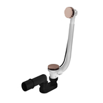 Hotbath Cobber Badafvoer verlengd Geborsteld Koper PVD P032