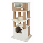 Trixie krabpaal lucano wit / taupe 58x48x110 cm