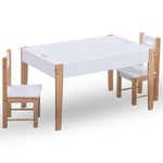 Securit krijtbord Woody, wit, ft 40 x 30 cm, hout met witte lakafwerking