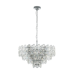Searchlight Plafond kroonluchter Hanna 45cm chroom met kristal 3406-6CC