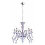 LED Kroonluchter - Trion Lucy - E14 Fitting - 10-lichts - Rond - Mat Chroom - Aluminium