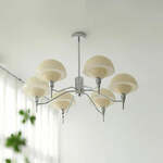 Trio Kroonluchter Luster Crystal 52cm 5-lichts grijs R1107-00
