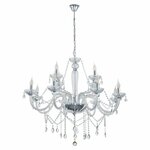 Searchlight Kroonluchter Maypole 46cm 5-lichts mat zilver 6345-5SS