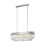 Trio Kroonluchter Luster Crystal 77cm 10-lichts met kristal R1170-00