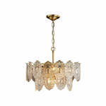 Luxe Kristallen Kroonluchter - Elegant Design met Gouden Afwerking