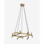 Hanglamp messing verstelbaar &apos;Gloom&apos; Nordlux 5 fittingen rond 74 cm
