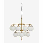 Nordal A/S PALMA kroonluchter - messing/wit