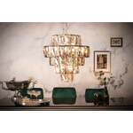 Extravagante kroonluchter CRYSTAL 50cm edelgrijs met glazen prisma's - 40824