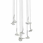 Catellani & Smith - Jackie O Kroonluchter 15 LED hanglamp Nikkel