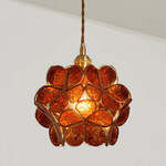 Vintage LED Bloemenkroonluchter Van Glas