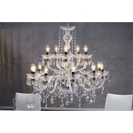 Trio Kroonluchter Luster Crystal 40cm 3-lichts gekleurd transparant R11073017