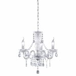 Design kroonluchter CRYSTAL XL 80cm helder acryl 15-armige kroonluchter - 1281