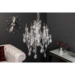 Elegante kroonluchter DIAMONDS S 40cm zilver acryl 5-armig barok design - 7229