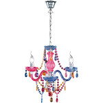 LED Kroonluchter - Trion Lucy - E14 Fitting - 3-lichts - Rond - Helder - Aluminium