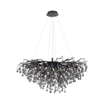 Paul Neuhaus Kroonluchter Icicle zwart 60cm 8090-18