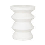 MUST Living Krukje Zig Zag Cement, 34cm - Wit