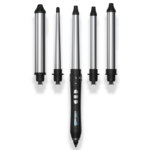 amika the chameleon 5-in-1 curling wand, verwisselbare krultang