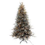 Luxe Kunst Kerstboom 240 cm met Dennenappels en LED Verlichting