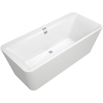 Duravit DuraStyle kunststof bad acryl rechthoekig met rugsteun rechts 170x75x46cm zonder poten voor inbouw of ommanteling wit 700297000000000