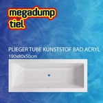 Duravit Darling New kunststof bad acryl rechthoekig met rugsteun rechts 170x75x48cm zonder poten wit 700243000000000