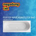Duravit Darling New kunststof bad acryl rechthoekig met 2 rugsteunen 190x90x48cm zonder poten wit 700245000000000
