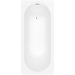 Duravit Darling New kunststof bad acryl rechthoekig met 2 rugsteunen 180x80x48cm zonder poten wit 700244000000000