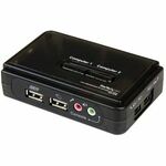 Inter-Tech 88887340 KVM-switch Zwart