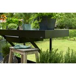 Juliana kweektafel met lade 213x52 cm. - zwart