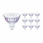 Voordeelpak 10x Philips Master Value LEDspot GU5.3 MR16 5.8W 450lm 36D - 927 Zeer Warm Wit | Beste Kleurweergave - Dimbaar - Vervangt 35W